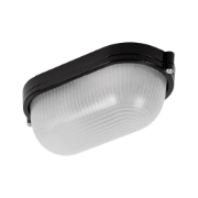 Imagine Corp BAT E27 Oval Negru IP54 Dispersor Opal Sticla - NOVELITE