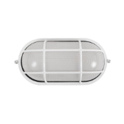 Imagine Corp BAT E27 Oval Alb IP54 Dispersor Opal Sticla+Grilaj - NOVELITE
