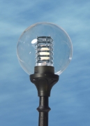 Imagine Corp Pietonal 1xE27 Clasic Negru GLOBE 400 OPAL fara sursa - FUMAGALLI