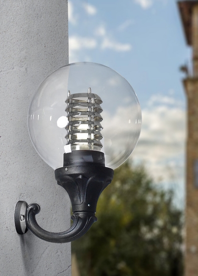 Imagine Corp Pietonal 1xE27 Clasic Negru GLOBE 400 OPAL fara sursa - FUMAGALLI
