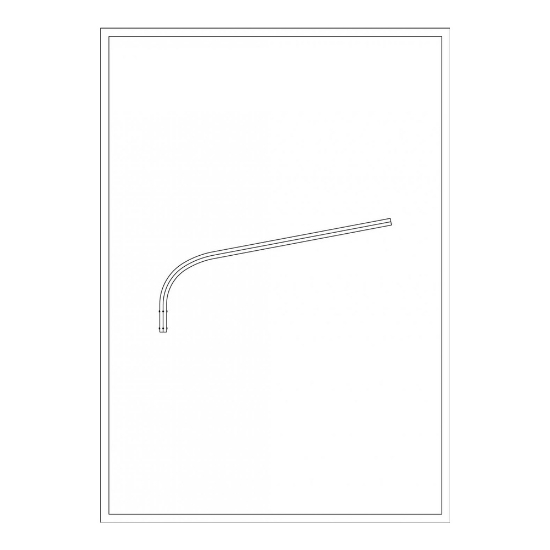 Imagine Brat Simplu Curbat 1.5m Pentru Stalp - SOLENTIS