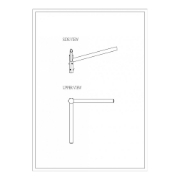 Imagine Brat Dublu Drept 90° 1.5m Pentru Stalp - SOLENTIS