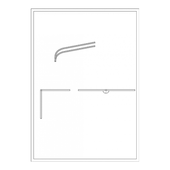 Imagine Brat Dublu Curbat 180° 1m Pentru Stalp - SOLENTIS