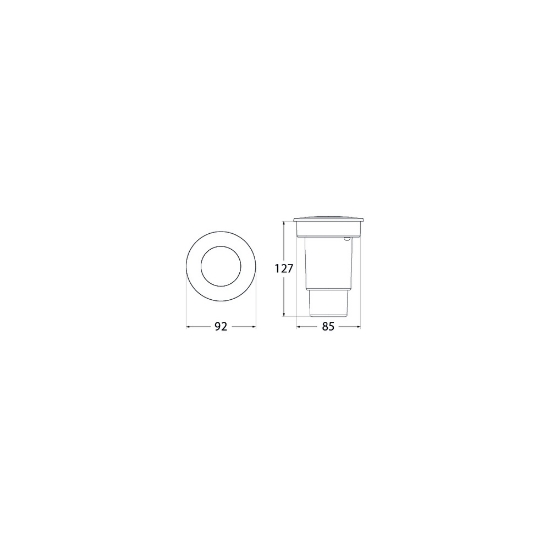 Imagine Spot Pietonal LED Negru CECI90 3.5W 2700K/4000K - FUMAGALLI
