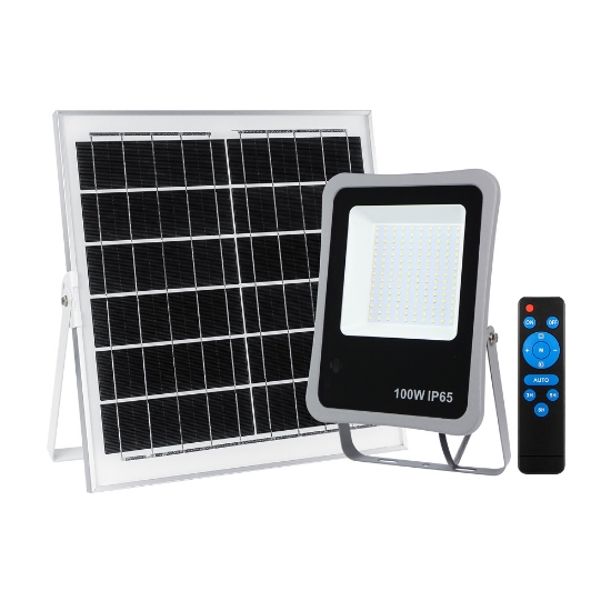Imagine Proiector Solar LED Gri V1 100W 6500K IP65 - NOVELITE