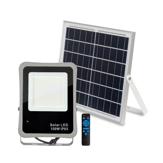 Imagine Proiector Solar LED Gri V1 100W 6500K IP65 - NOVELITE