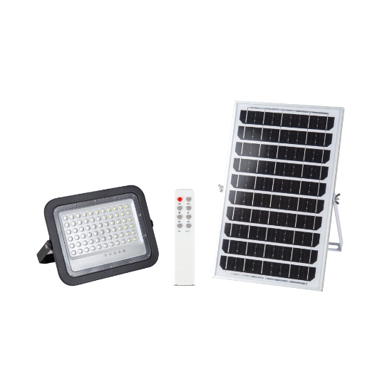 Imagine Proiector Solar LED Negru V2 100W 6500K IP65 - NOVELITE