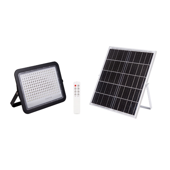 Imagine Proiector Solar LED Negru V2 300W 6500K IP65 - NOVELITE
