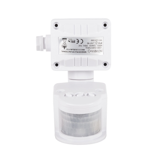 Imagine Senzor Miscare PT Alb JQ35 180° 1200W 2-12m IP44 - NOVELITE