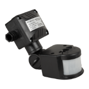 Imagine Senzor Miscare PT Negru JQ35 180° 1200W 2-12m IP44 - NOVELITE