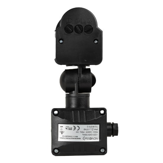 Imagine Senzor Miscare PT Negru JQ35 180° 1200W 2-12m IP44 - NOVELITE