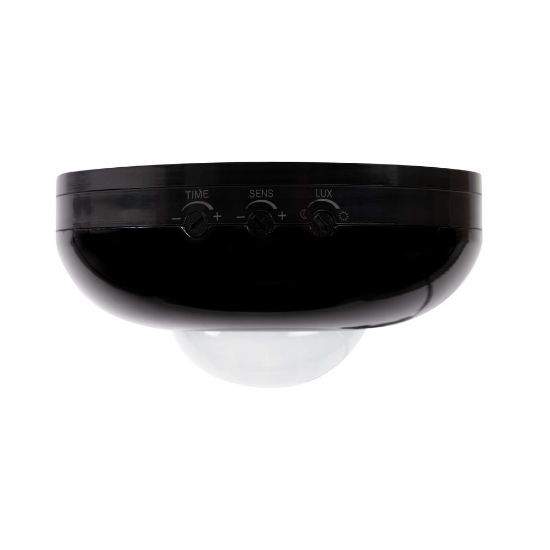 Imagine Senzor Miscare PT Negru JQ37 360° 1200W 2-12m IP20 - NOVELITE