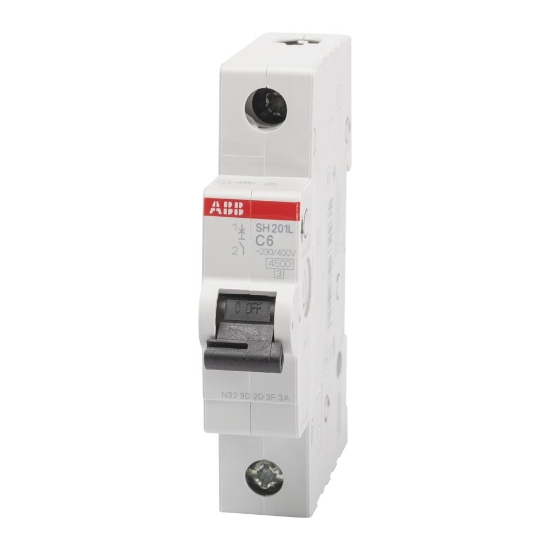 Imagine Intrerupator Automat 6A 1P C 4.5Ka SH201-L