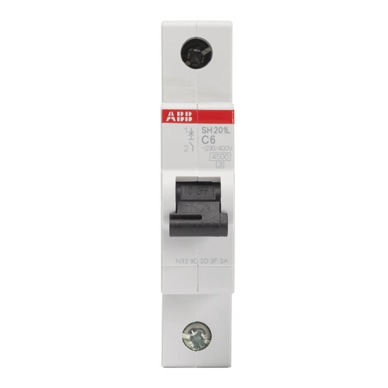 Imagine Intrerupator Automat 6A 1P C 4.5Ka SH201-L
