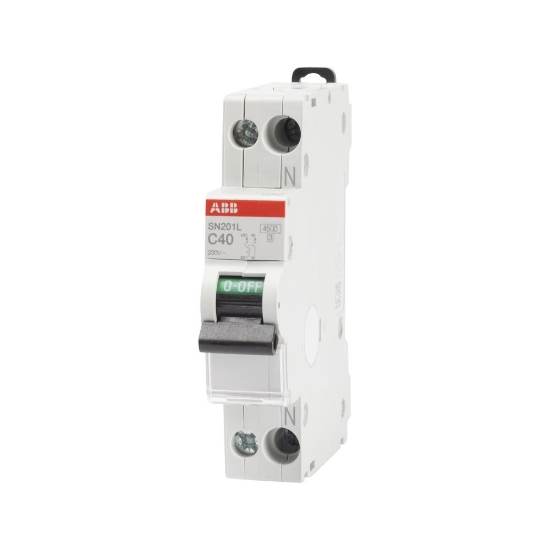 Imagine Intrerupator Automat 40A 1P+N C 4.5Ka SN201-L