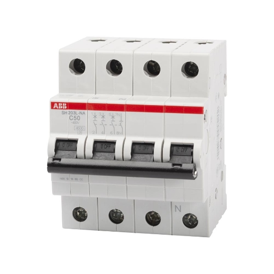 Imagine Intrerupator Automat 50A 3P+N C 4.5Ka SH203-L-NA