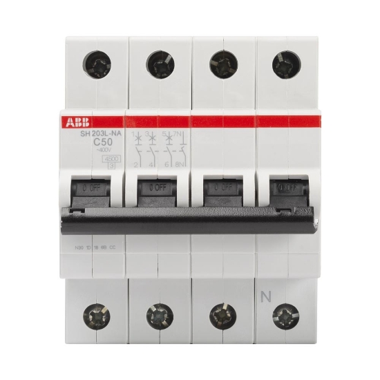 Imagine Intrerupator Automat 50A 3P+N C 4.5Ka SH203-L-NA