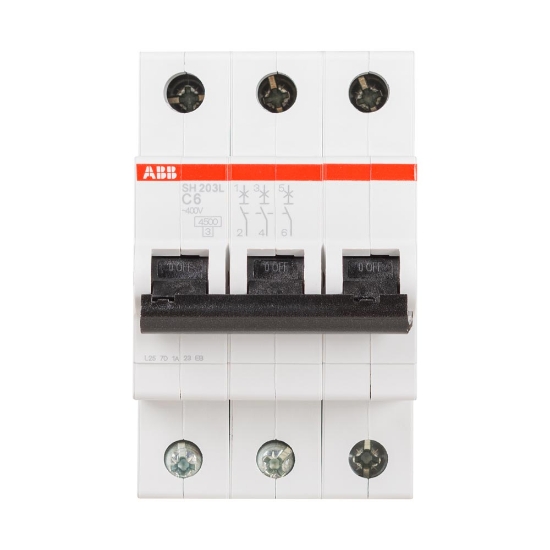 Imagine Intrerupator Automat 6A 3P C 4.5Ka SH203-L