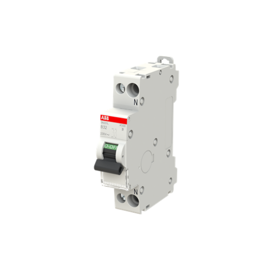Imagine Întrerupător automat 1P+N 32A curba B 4.5kA – ABB | SN201-L