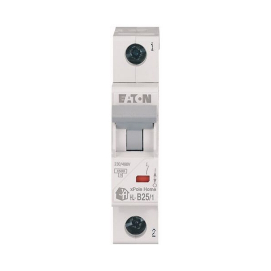 Imagine Întrerupător automat 1P 25A curba B 4.5kA xPole Home – EATON | HL-B25/1