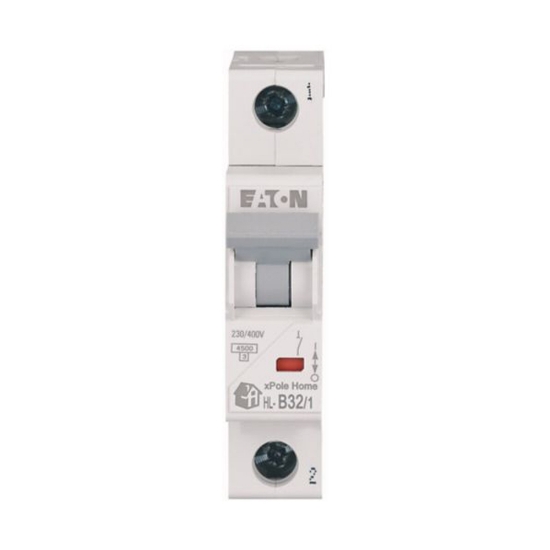 Imagine Întrerupător automat 1P 32A curba B 4.5kA xPole Home – EATON | HL-B32/1