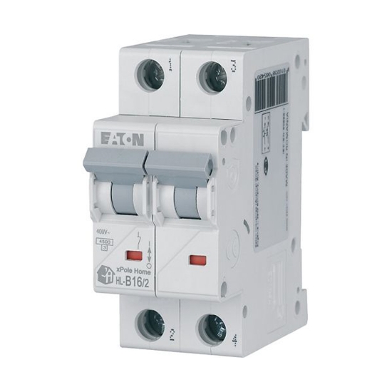Imagine Întrerupător automat 2P 16A curba B 4.5kA xPole Home – EATON | HL-B16/2