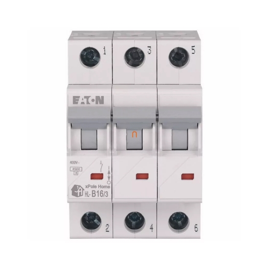 Imagine Întrerupător automat 3P 16A curba B 4.5kA xPole Home – EATON | HL-B16/3