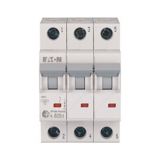 Imagine Întrerupător automat 3P 25A curba B 4.5kA xPole Home – EATON | HL-B25/3