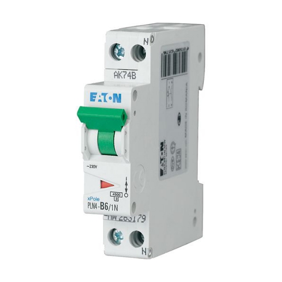 Imagine Întrerupător automat 1P+N 4A curba C 4.5kA – EATON | 501057