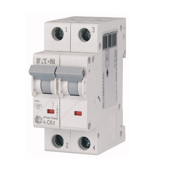 Imagine Întrerupător automat 2P 6A curba C 4.5kA xPole Home – EATON | HL-C6/2