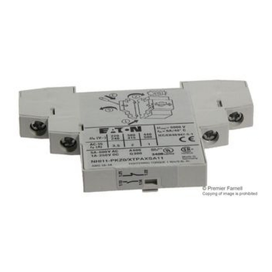 Imagine Contact auxiliar lateral– EATON | NHI11-PKZO