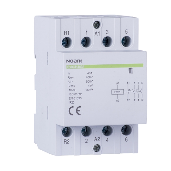 Imagine Contactor de instalare Ex9CH40 40 220/230V 50/60Hz, 102420, Noark