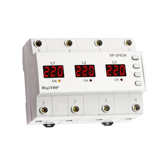 Imagine Releu trifazat cu contactor - DIGI TOP | V-PRO-3F63A
