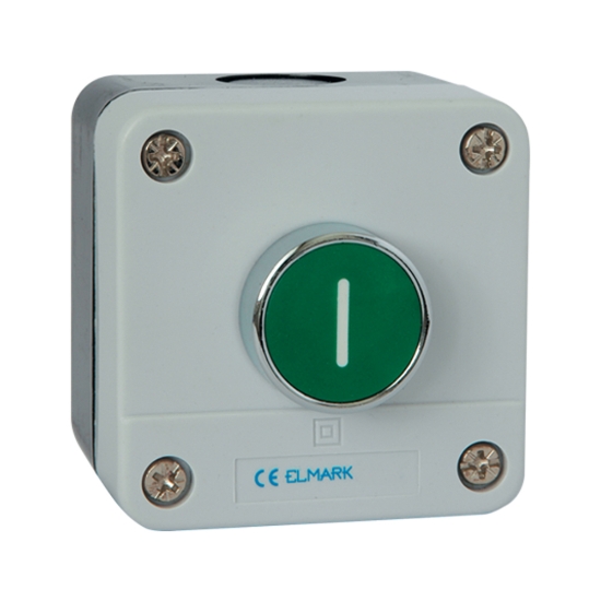 Imagine Buton Cu Revenire 1No Ip65 Verde – ELMARK | 401132