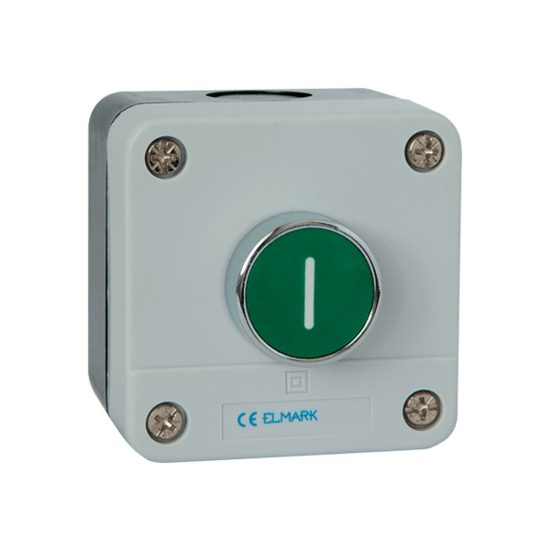 Imagine Buton Cu Revenire 1No Ip44 Verde – ELMARK | 401102