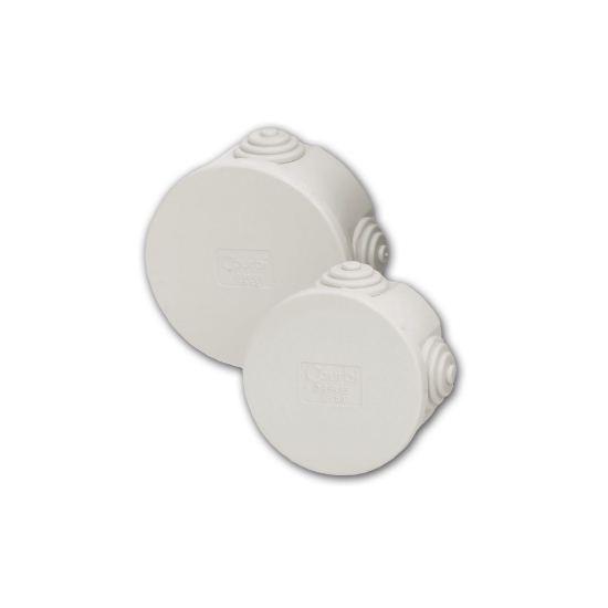 Imagine Doză etanșă de derivație rotundă Ø80x40mm – COURBI | 32-21021-804