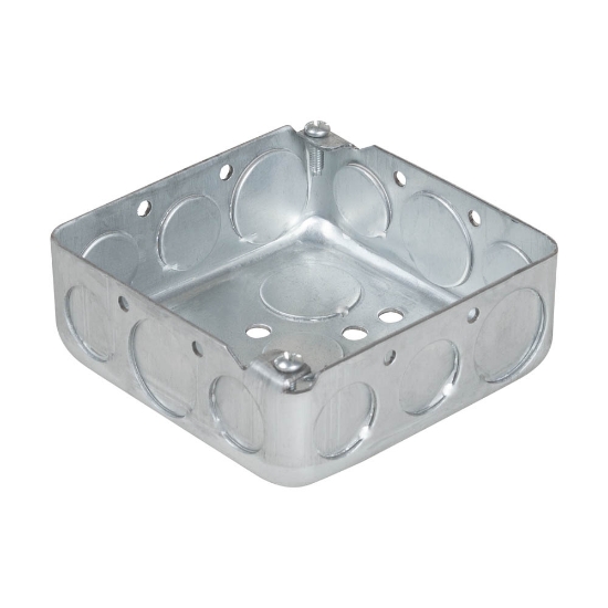Imagine Doză metalică pătrată 100x100x38mm – COURBI | SB03