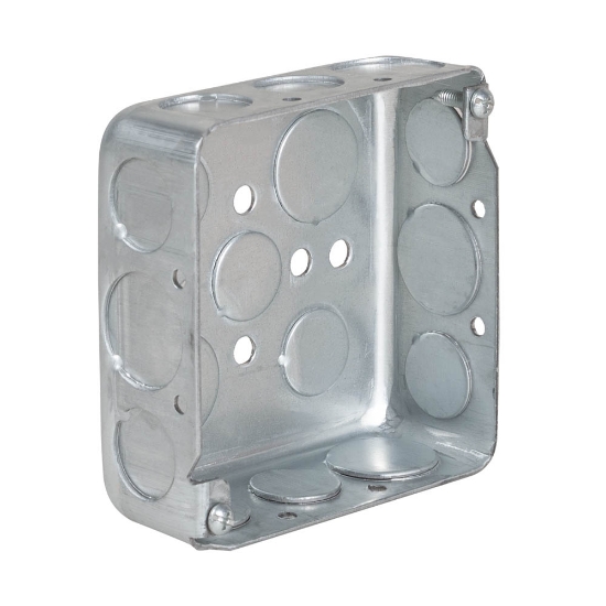 Imagine Doză metalică pătrată 100x100x38mm – COURBI | SB03