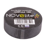 Imagine Bandă izolatoare IGN PVC 10m negru – NOVELITE