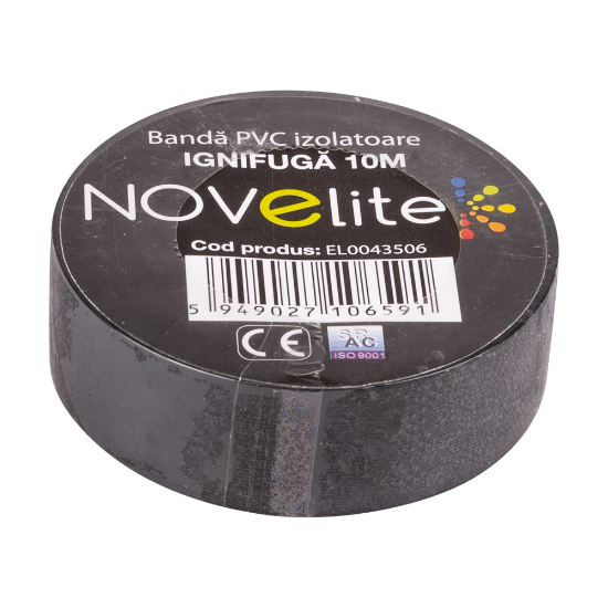 Imagine Bandă izolatoare IGN PVC 10m negru – NOVELITE