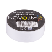 Imagine Bandă izolatoare IGN PVC 10m alb – NOVELITE