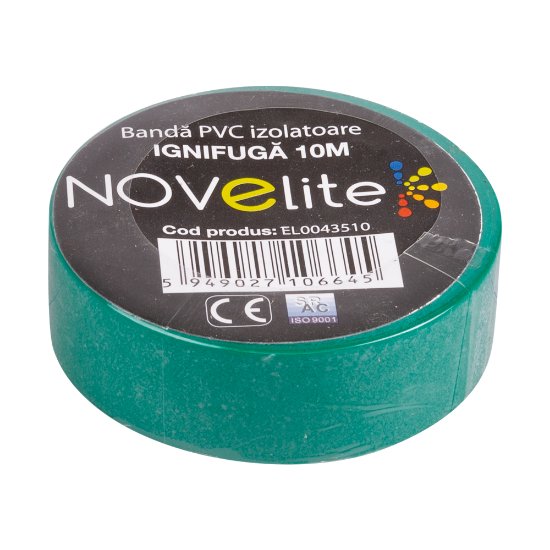 Imagine Bandă izolatoare IGN PVC 10m verde – NOVELITE