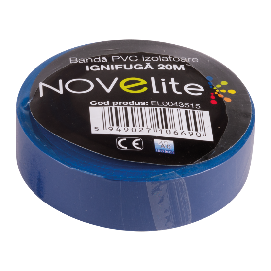 Imagine Bandă izolatoare IGN PVC 20m bleu – NOVELITE