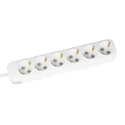 Imagine Prelungitor 6 prize Schuko 3x1,5mm² 3m alb Myra – EL-BI