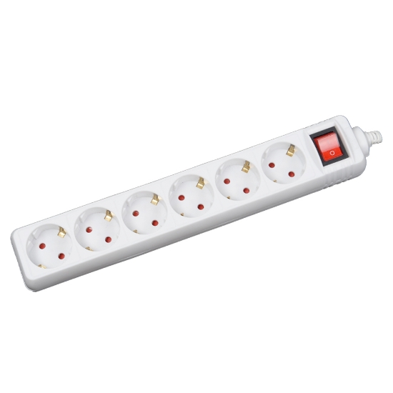 Imagine Prelungitor 6 prize cu întrerupător 3x1mm² 1,5m – INLET
