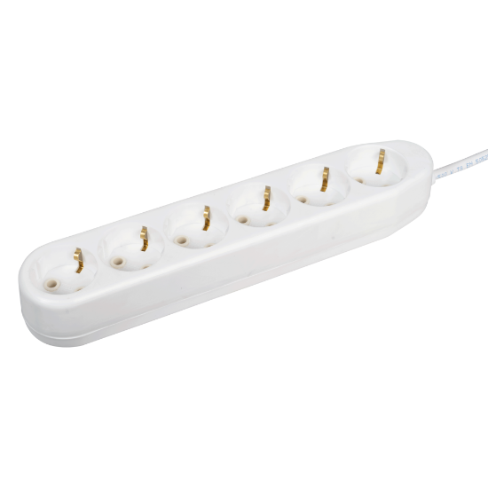 Imagine Prelungitor 6 prize Schuko ceramic 3x1mm² 2m – IPEE