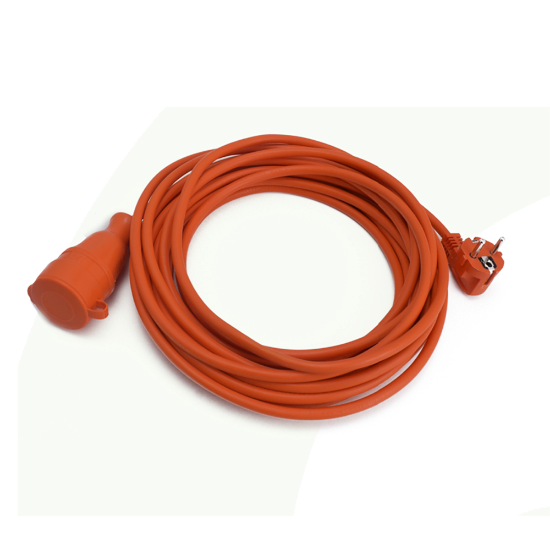Imagine Cordon prelungitor cu fișă și cuplă 3x1,5mm² 3m portocaliu – BYLION