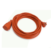 Imagine Cordon prelungitor cu fișă și cuplă 3x1,5mm² 10m portocaliu – BYLION