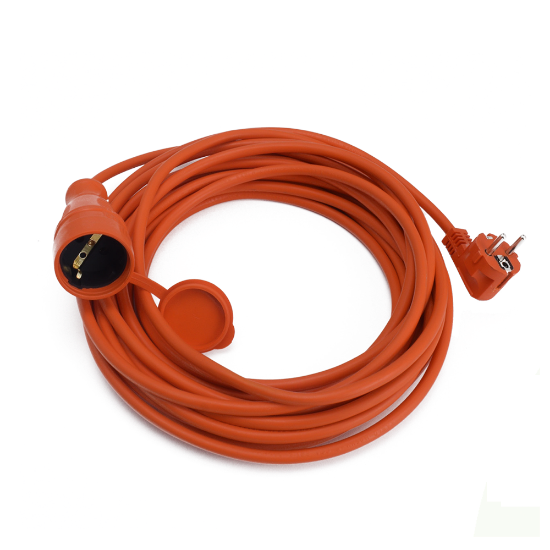 Imagine Cordon prelungitor cu fișă și cuplă 3x1,5mm² 20m portocaliu – BYLION