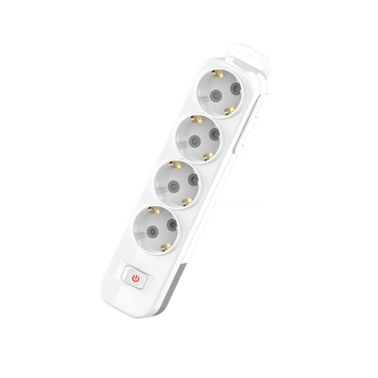 Imagine Grup 4 prize Schuko cu întrerupător alb Myra – EL-BI